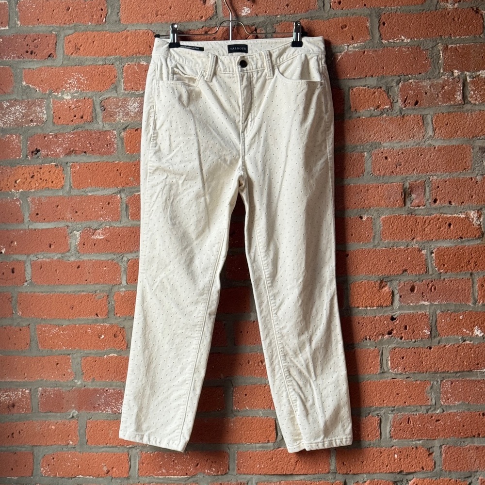 Talbots Cream Straight Leg Pants